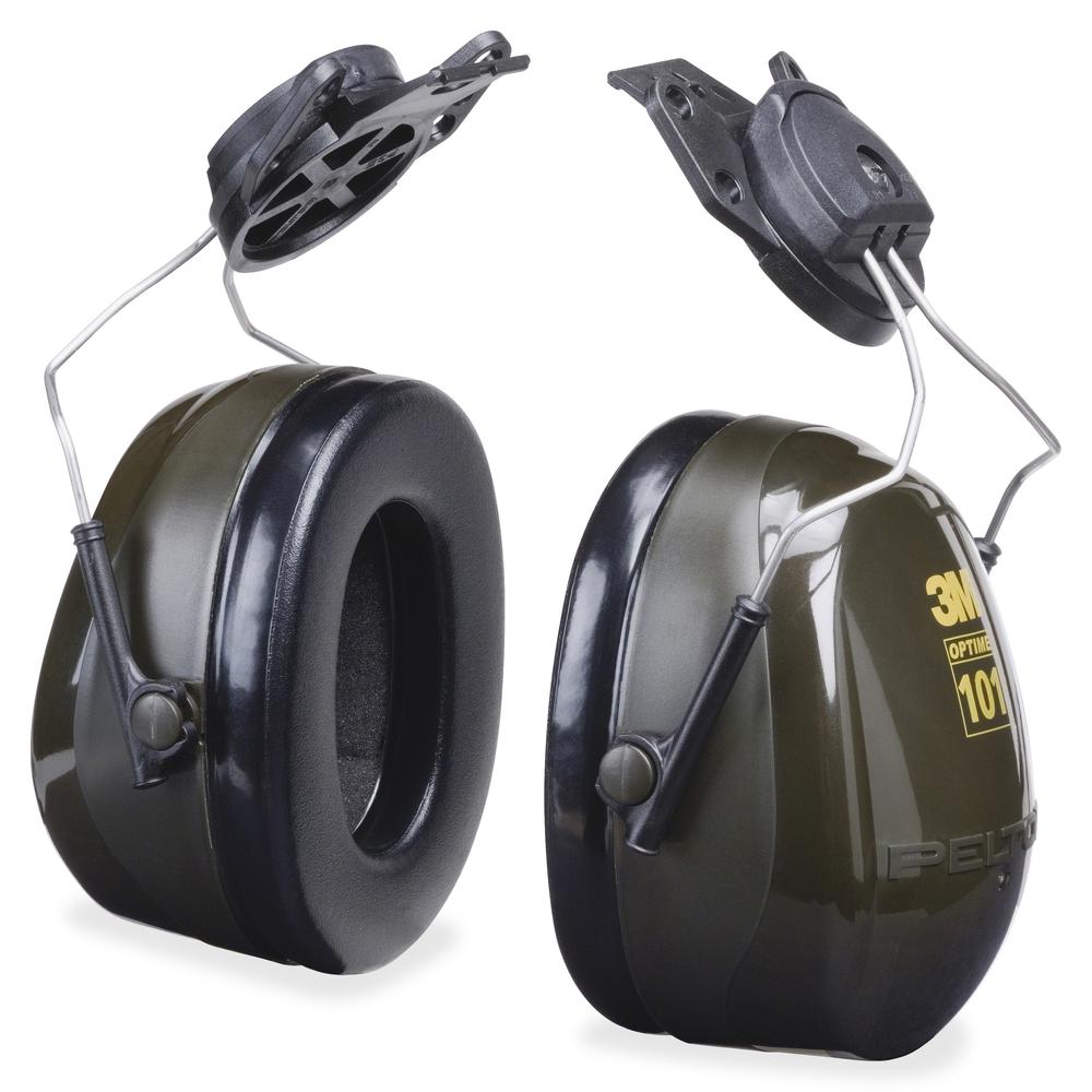 Peltor Optime Earmuff Cap-Mount Headset - Noise Protection - Foam, ABS Plastic, ABS Plastic - Black - Comfortable, Noise Reduction - 1 Each. Picture 2