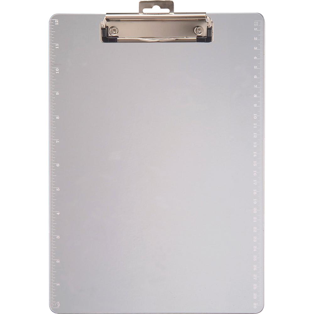 Officemate Transparent Clipboard - 0.50" Clip Capacity - 8 1/2" x 11" - Plastic - Clear - 1 Each. Picture 2