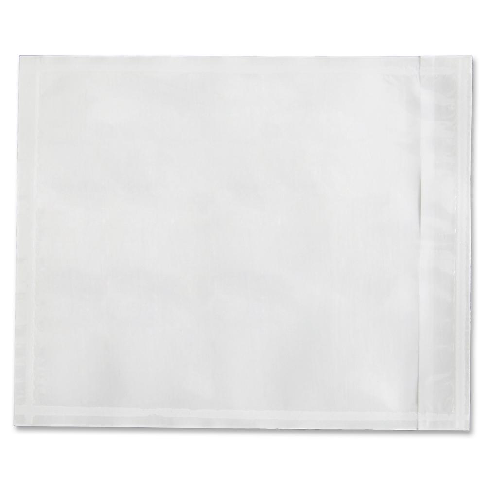 Sparco Plain Back 7" Envelopes - Packing List - 7" Width x 5 1/2" Length - 70 g/m&#178; - Self-adhesive Seal - Paper, Low Density Polyethylene (LDPE) - 1000 / Box - White. Picture 2