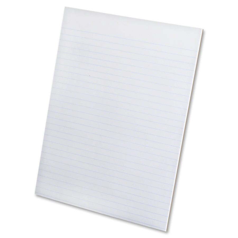 Ampad Glue Top Writing Pads - Letter - 50 Sheets - Glue - 15 lb Basis Weight - Letter - 8 1/2" x 11" - 11" x 8.5" x 0.2" - White Paper - Chipboard Backing, Rigid, Easy Tear, Sturdy Back - 12 / Pack. Picture 2