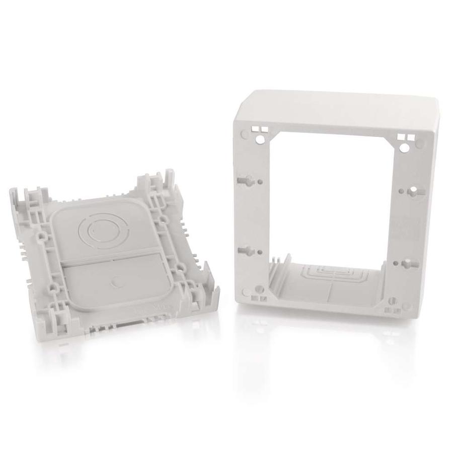 C2G Wiremold Uniduct Double Gang Extra Deep Junction Box - White - White - TAA Compliant. Picture 2