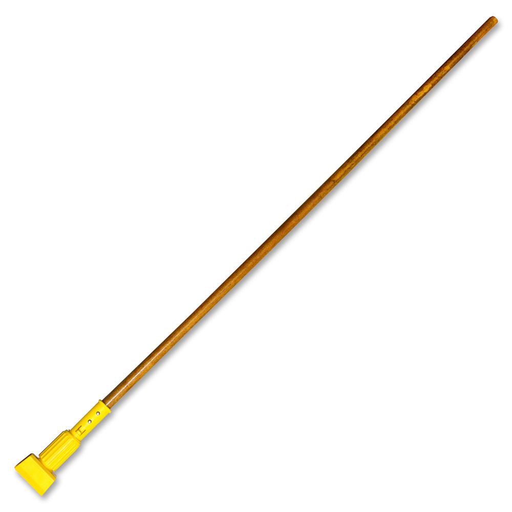 Genuine Joe Wide Band Mop Handle - 60" Length - Natural - Wood - 1 Each. Picture 2