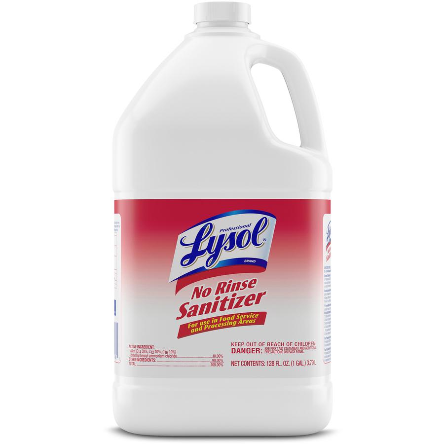 Professional Lysol No Rinse Sanitizer - Concentrate Liquid - 128 fl oz (4 quart) - 1 Each. Picture 4
