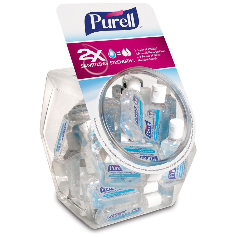PURELL&reg; Hand Sanitizer Gel - 1 fl oz (29.6 mL) - Kill Germs - Hand, Skin - Clear - 36 / Carton. Picture 3