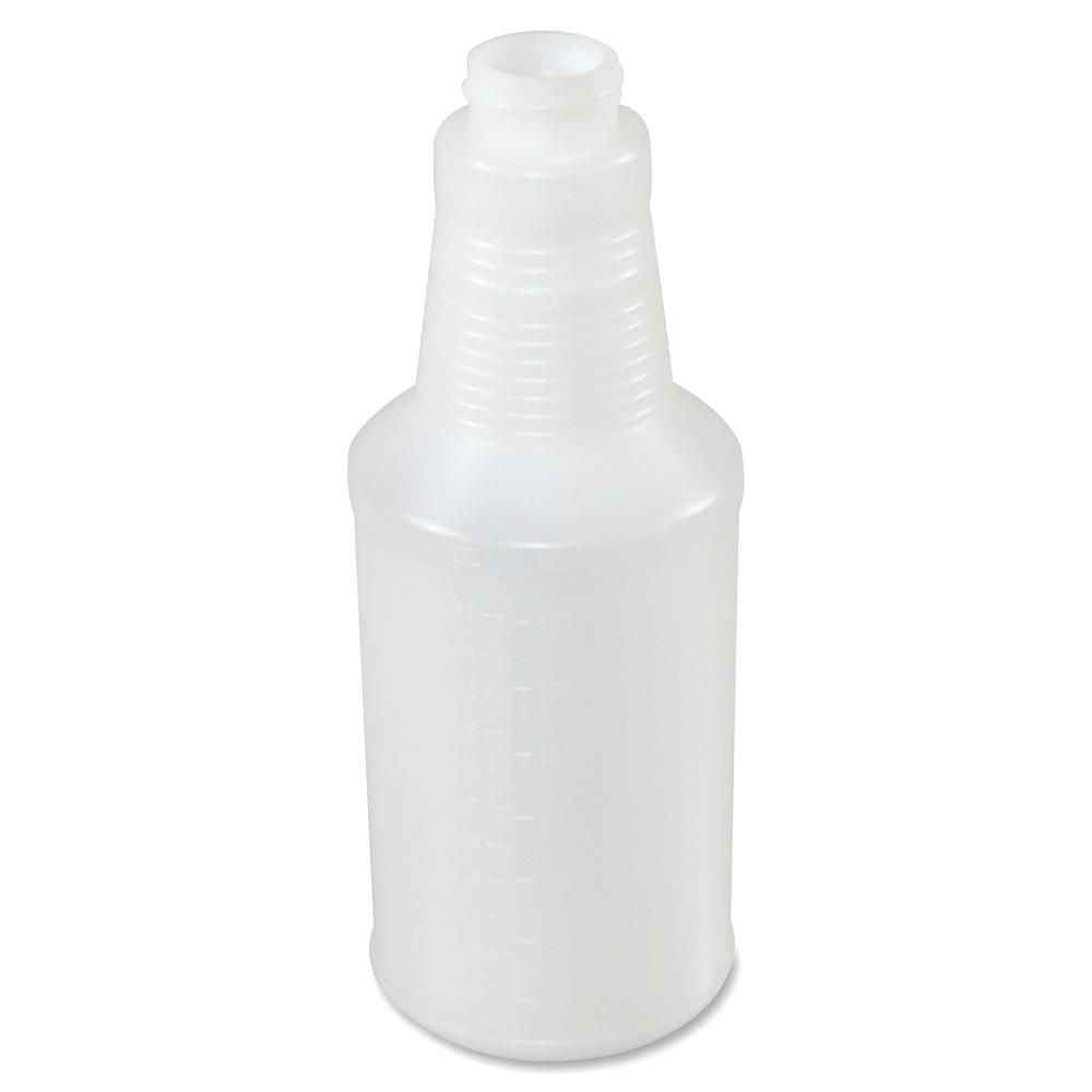 Genuine Joe 24 oz. Plastic Bottle with Graduations - Suitable For Cleaning - 24 / Carton - Translucent. Picture 2