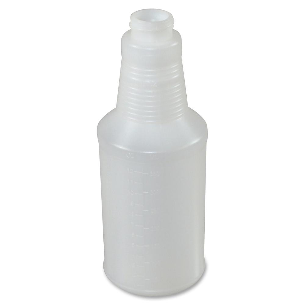 Genuine Joe Plastic Bottle with Graduations - Suitable For Cleaning - Graduated - 24 / Carton - Translucent. Picture 2