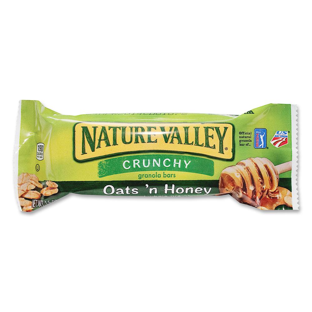 NATURE VALLEY Oats/Honey Granola Bar - Oats 'n Honey - 1.50 oz - 108 / Carton. Picture 2