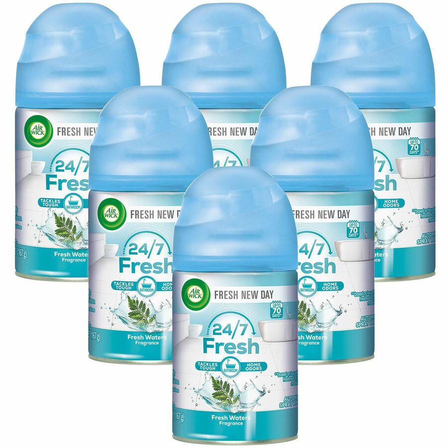 Air Wick Freshmatic Air Freshener Spray Refill - Spray - 5.9 fl oz (0.2 quart) - Freshwater - 60 Day - 6 / Carton - Odor Neutralizer. Picture 3