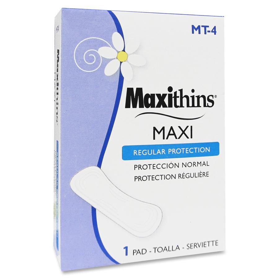Maxithins Vending Machine Maxi Pads - 250 / Carton - Absorbent, Individually Wrapped, Anti-leak. Picture 2