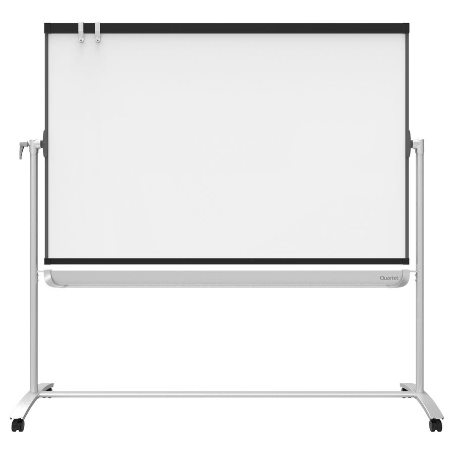 Quartet Prestige 2 Mobile Presentation Easel - 72" (6 ft) Width x 48" (4 ft) Height - White Painted Steel Surface - Graphite Frame - Rectangle - Magnetic - 1 Each. Picture 3