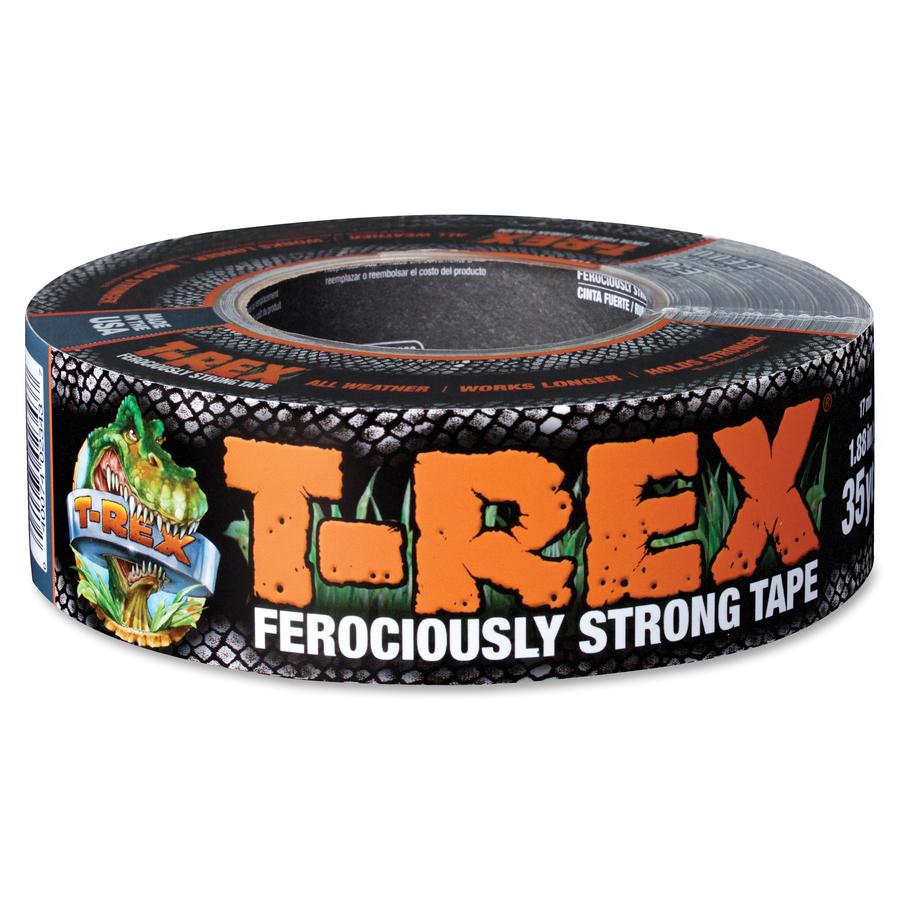 T-REX Duck Brand T-Rex Tape - 35 yd Length x 1.88" Width - 17 mil Thickness - UV Resistant, Weather Resistant, Temperature Resistant - For Bundling, Repairing - 1 / Roll - Silver. Picture 2