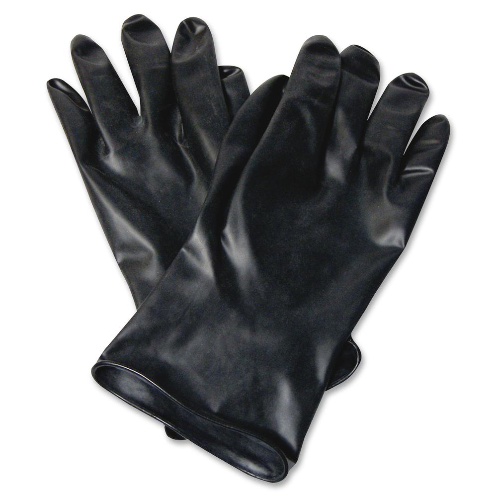 Honeywell 11" Unsupported Butyl Gloves - Chemical Protection - 8 Size Number - Black - Water Resistant, Durable, Chemical Resistant, Ketone Resistant, Comfortable, Abrasion Resistant, Cut Resistant, T. Picture 2