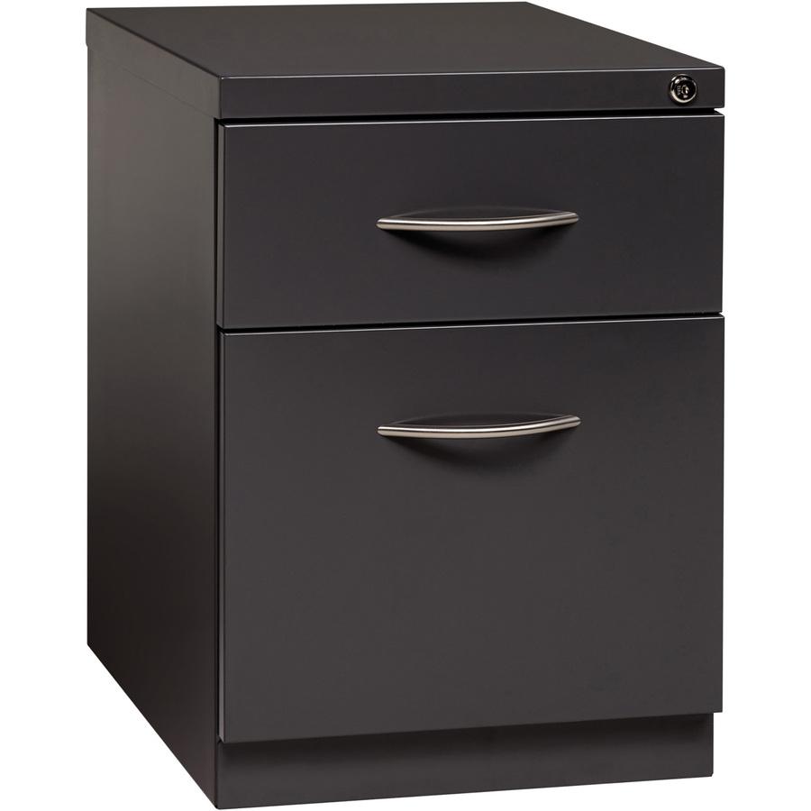 Lorell Premium Box/File Mobile File Cabinet with Arm Pull - 15" x 19.9" x 21.8" - 2 x Drawer(s) for Box, File - Letter - Vertical - Pencil Tray, Ball-bearing Suspension, Drawer Extension, Durable - Ch. Picture 8