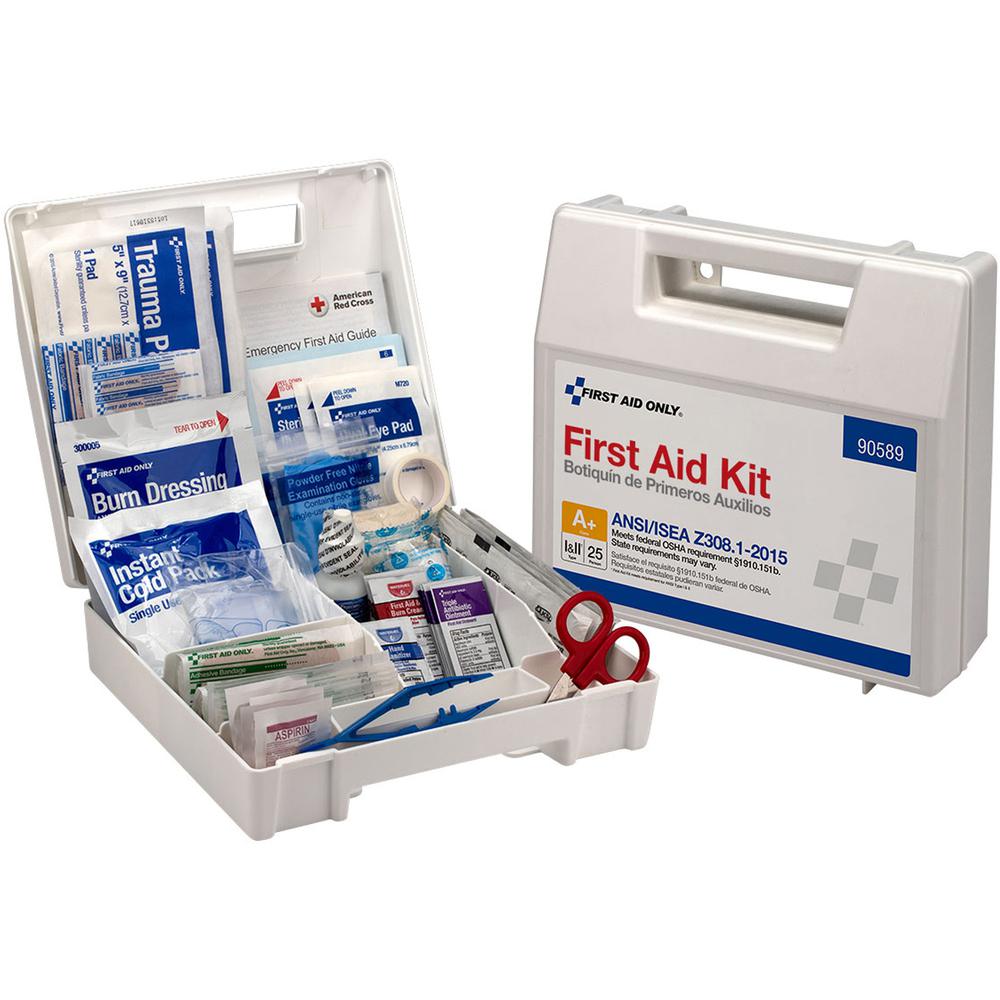 First Aid Only 25-Person Bulk Plastic First Aid Kit - ANSI Compliant - 141 x Piece(s) For 25 x Individual(s) - 1 Each. Picture 6