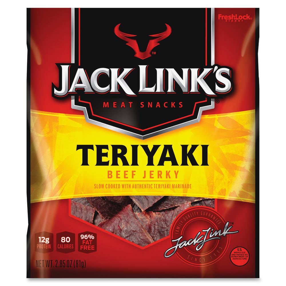Jack Link's Teryiaki Beef Jerky Snacks - Teriyaki - 2.85 oz - 1 Bag. Picture 3