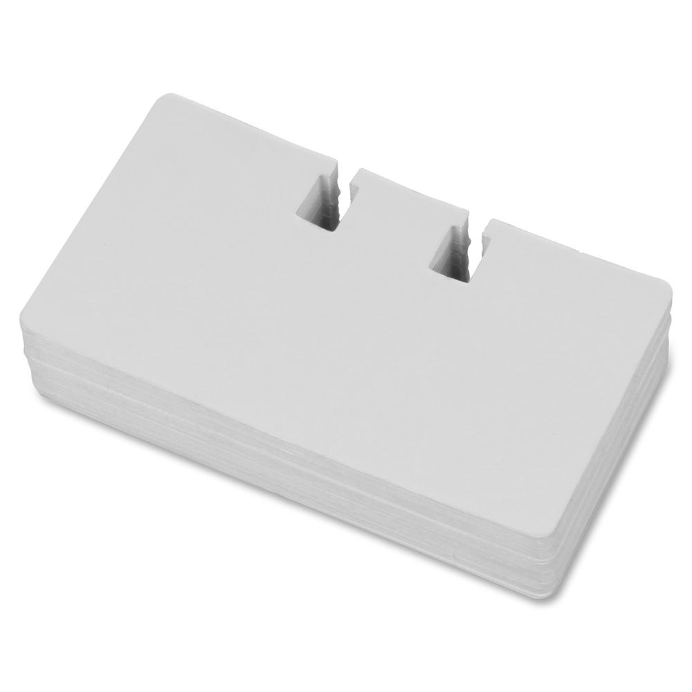 Lorell Desktop Rotary Card File Refill - For 4" x 2.13" Size Card - White. Picture 2