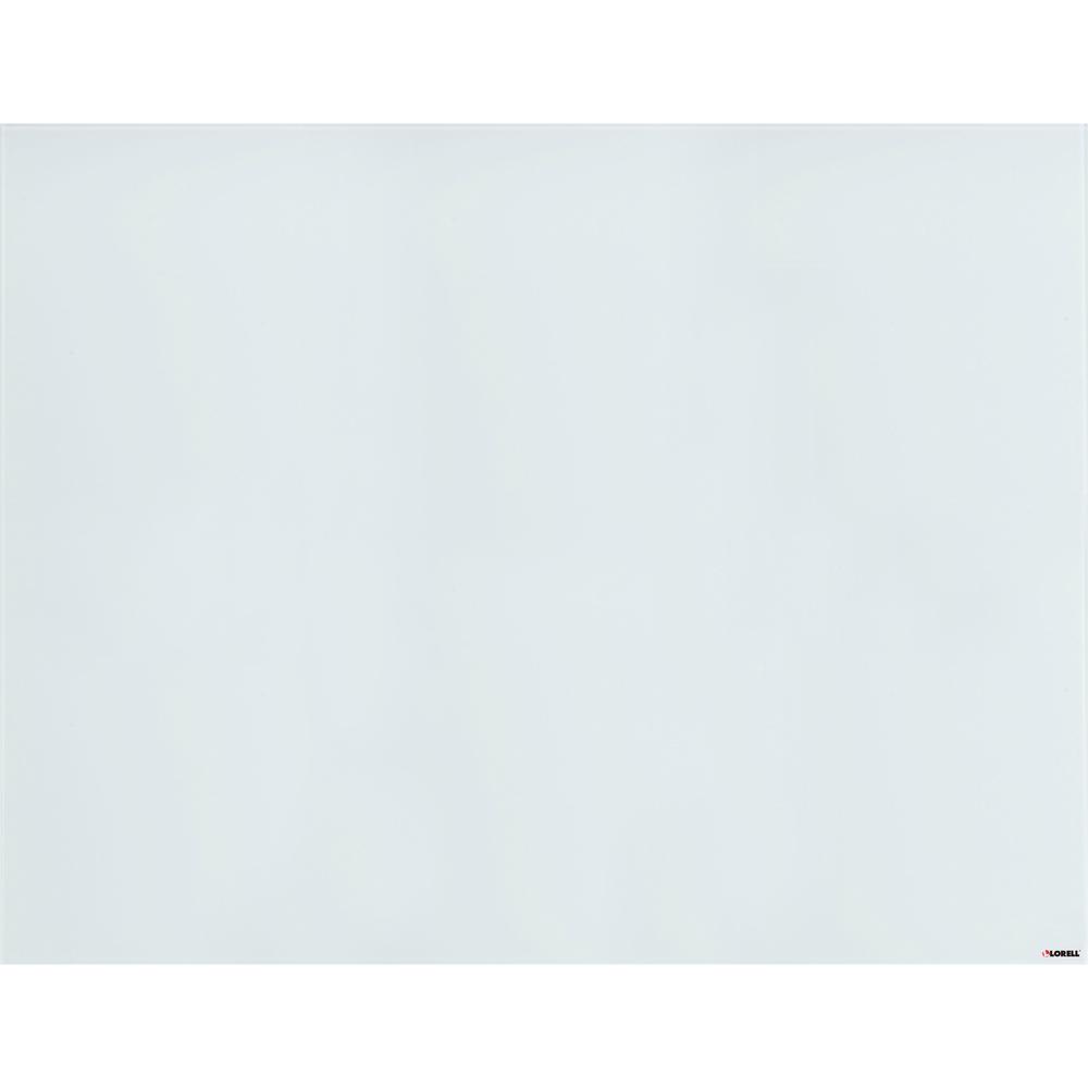 Lorell Magnetic Dry-Erase Glass Board - 46.5" (3.9 ft) Width x 36" (3 ft) Height - White Glass Surface - Rectangle - Magnetic - Stain Resistant, Ghost Resistant, Smooth Writing - 1 Each. Picture 2