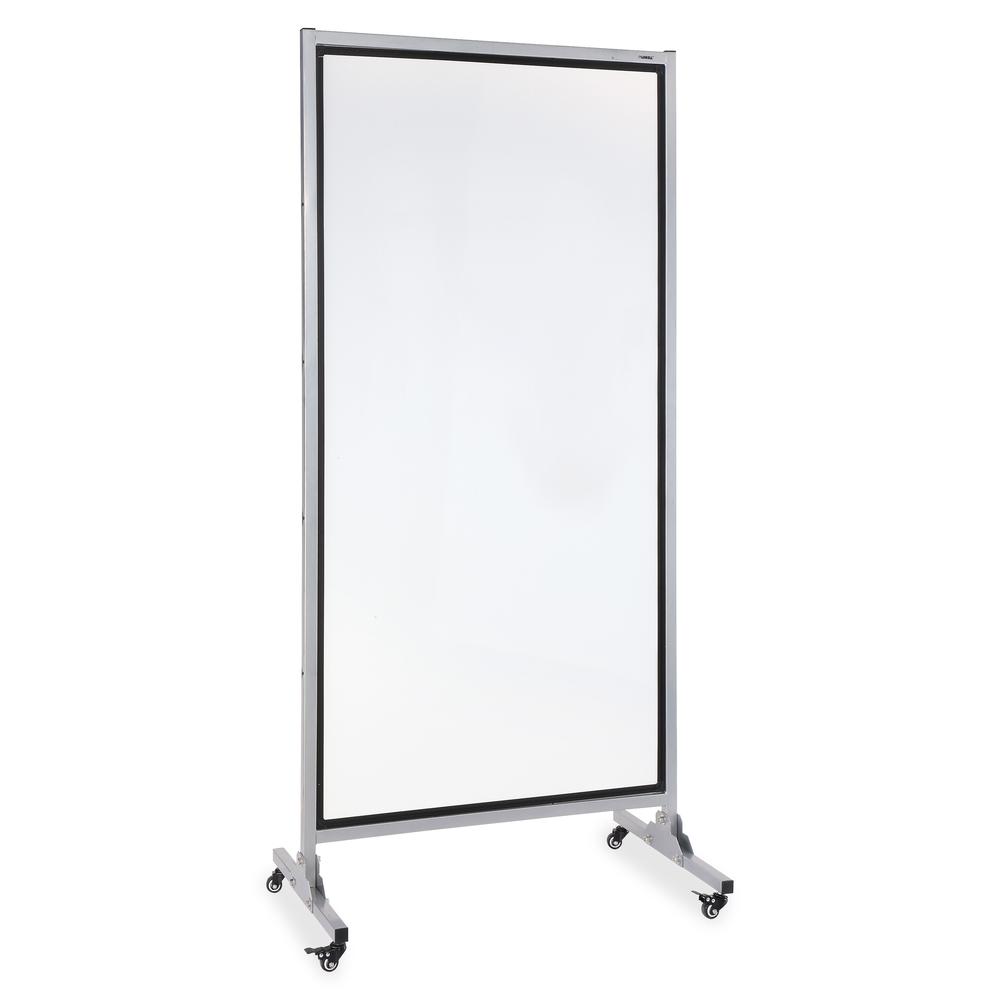 Lorell 2-sided Whiteboard Easel - 37.5" (3.1 ft) Width x 82.5" (6.9 ft) Height - White Steel Surface - Black Aluminum Frame - Rectangle - Magnetic - 1 Each. Picture 4