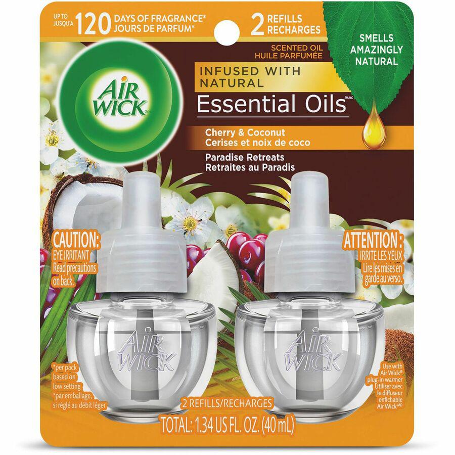 Air Wick Scented Oil Warmer Refill - Oil - 0.7 fl oz (0 quart) - Paradise Retreat - 60 Day - 2 / Pack - Wall Mountable, Long Lasting. Picture 2