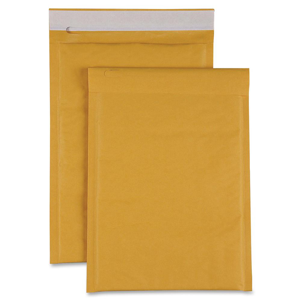 Sparco Size 00 Bubble Cushioned Mailers - Bubble - #00 - 5" Width x 10" Length - Self-sealing - Kraft - 250 / Carton - Kraft. Picture 2