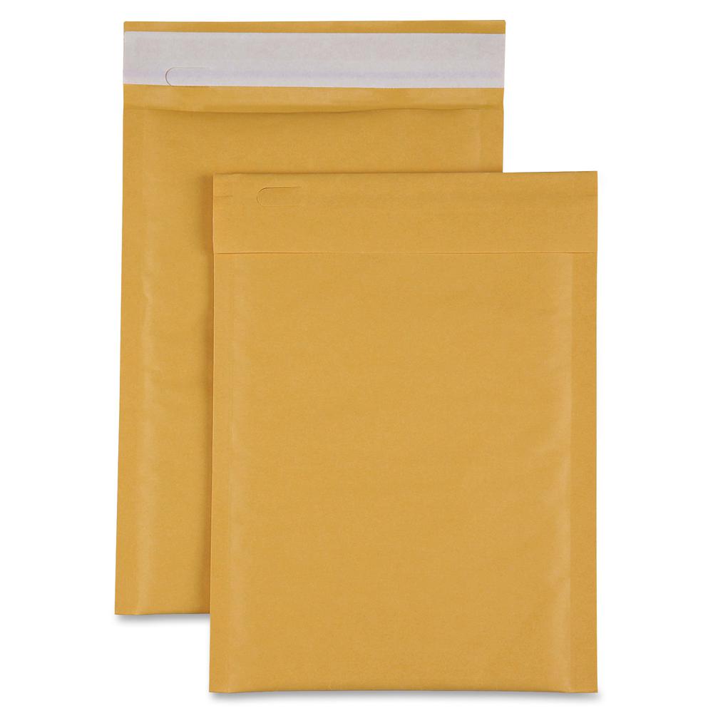 Sparco Size 1 Bubble Cushioned Mailers - Bubble - #1 - 7 1/2" Width x 12" Length - Self-sealing - Kraft - 100 / Carton - Kraft. Picture 3