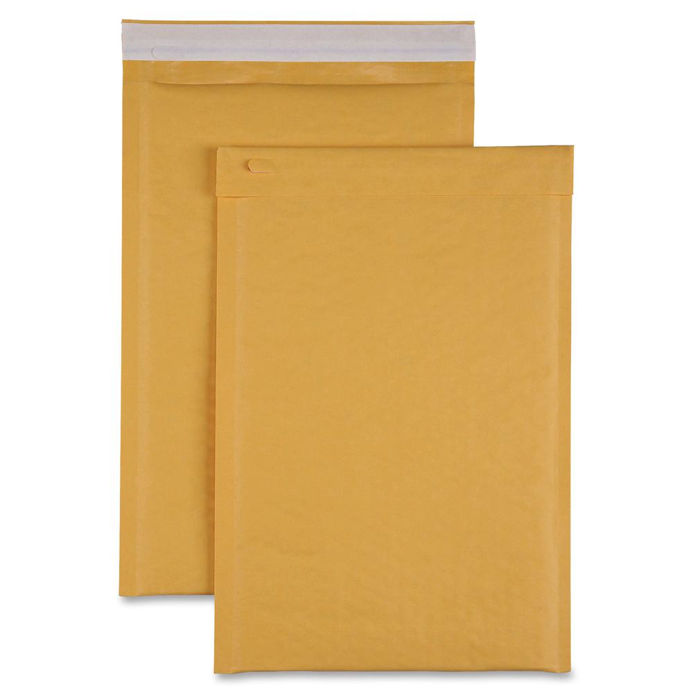 Sparco Size 3 Bubble Cushioned Mailers - Bubble - #3 - 8 1/2" Width x 14 1/2" Length - Self-sealing - Kraft - 100 / Carton - Kraft. Picture 3