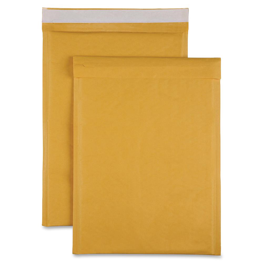Sparco Size 5 Bubble Cushioned Mailers - Bubble - #5 - 10 1/2" Width x 16" Length - Self-sealing - Kraft - 100 / Carton - Kraft. Picture 3