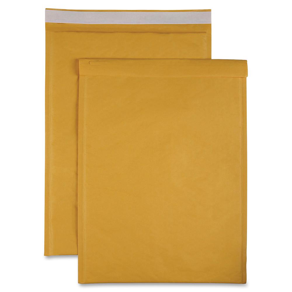 Sparco Size 6 Bubble Cushioned Mailers - Bubble - #6 - 12 1/2" Width x 19" Length - Self-sealing - Kraft - 50 / Carton - Kraft. Picture 2