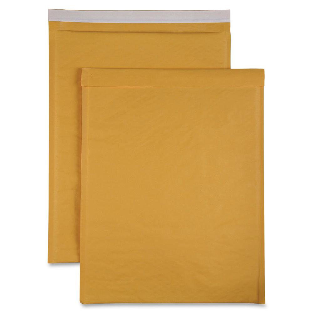 Sparco Size 7 Bubble Cushioned Mailers - Bubble - #7 - 14 1/4" Width x 20" Length - Self-sealing - Kraft - 50 / Carton - Kraft. Picture 2