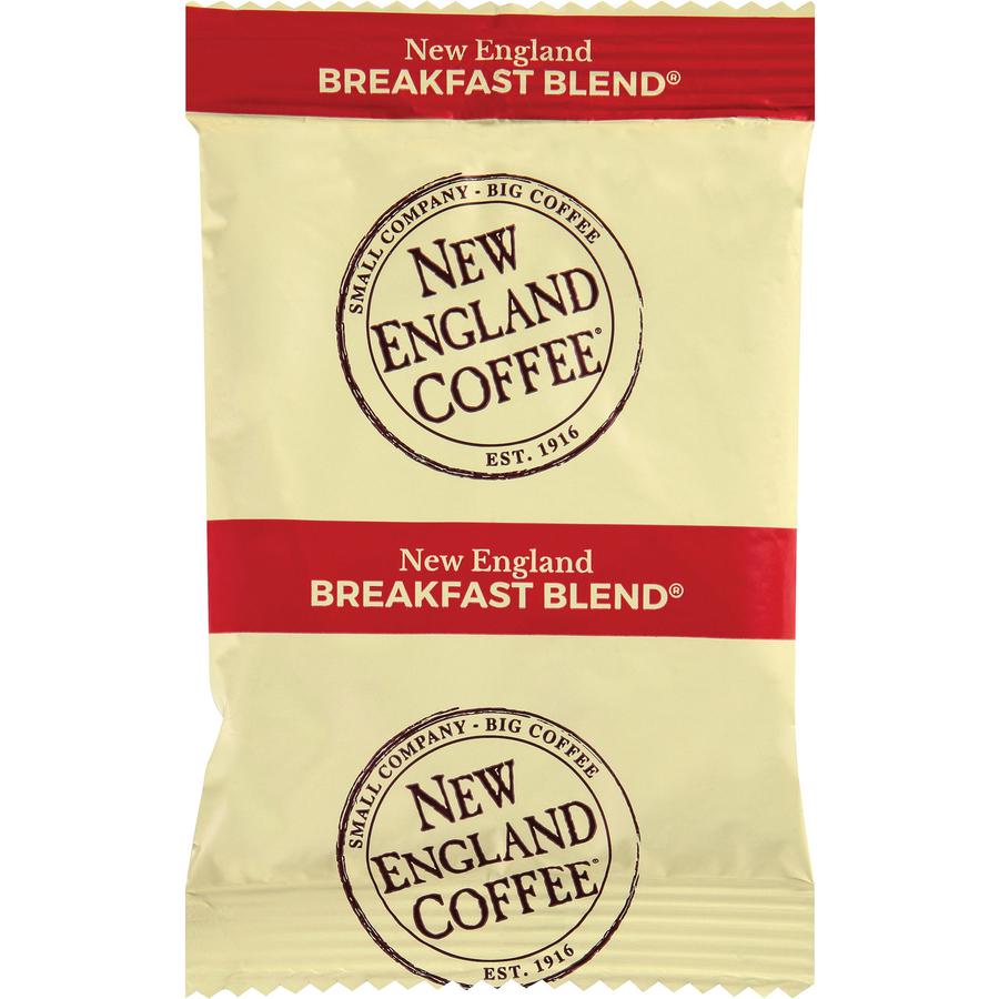 New England Coffee&reg; Portion Pack Breakfast Blend Coffee - Light - 2.5 oz Per Pack - 24 - 24 / Carton. Picture 2