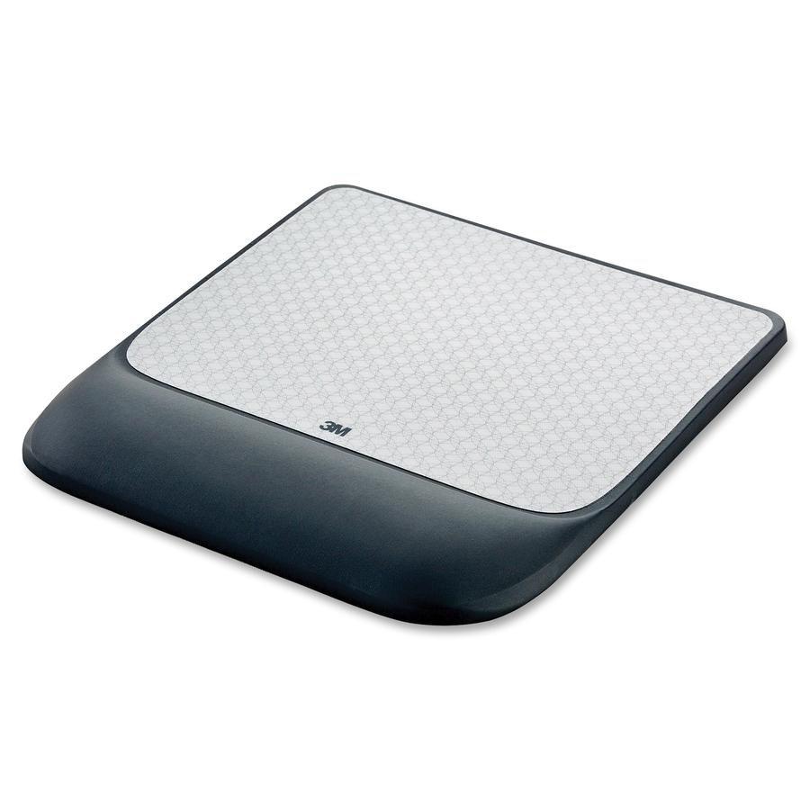 3M Precise Mouse Pad with Gel Wrist Rest - 0.70" x 8.50" x 9" Dimension - Black - Gel - 1 Pack. Picture 3