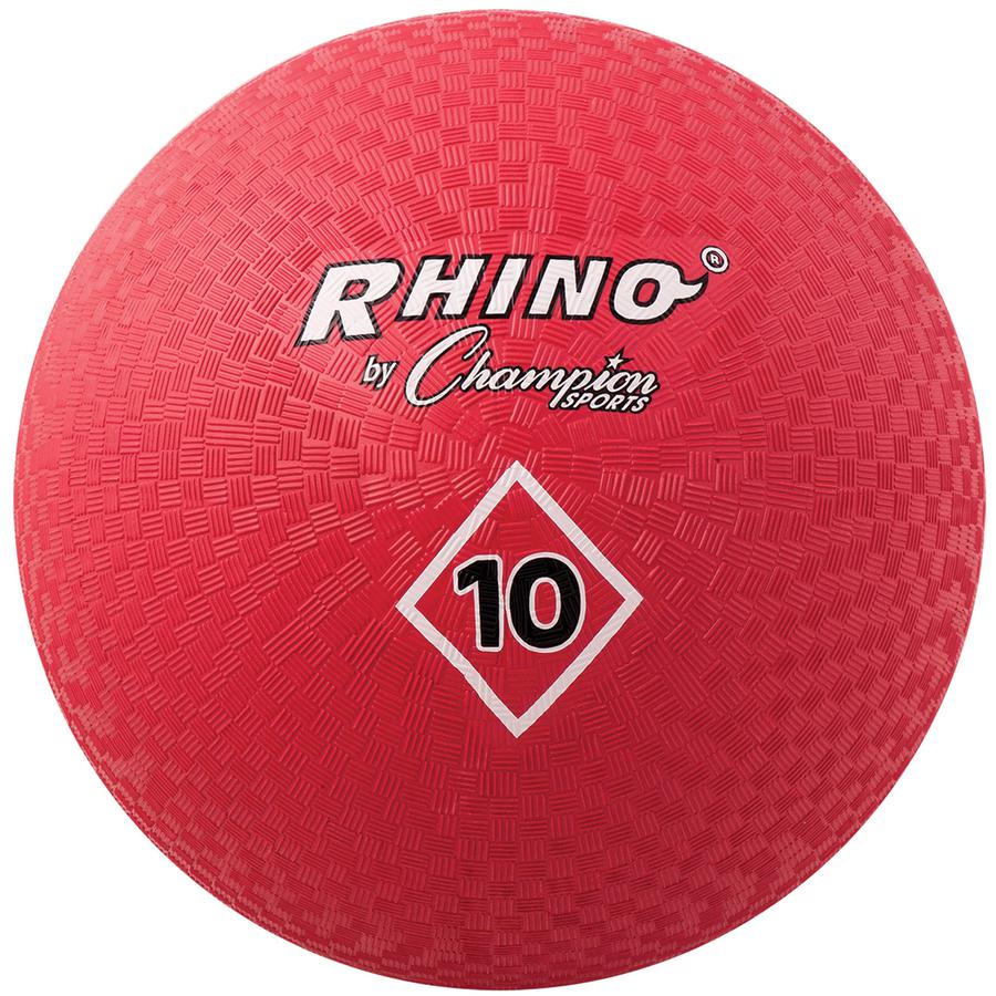 Champion Sports Playground Ball - 10" - Nylon - Red - 1  Each. Picture 2