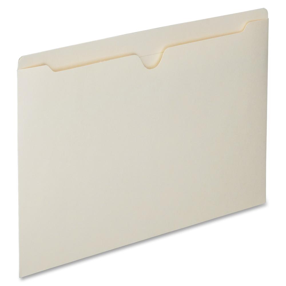 SKILCRAFT Straight Tab Cut Legal Recycled File Jacket - 8 1/2" x 14" - Manila - Manila - 30% Recycled - 100 / Box. Picture 2