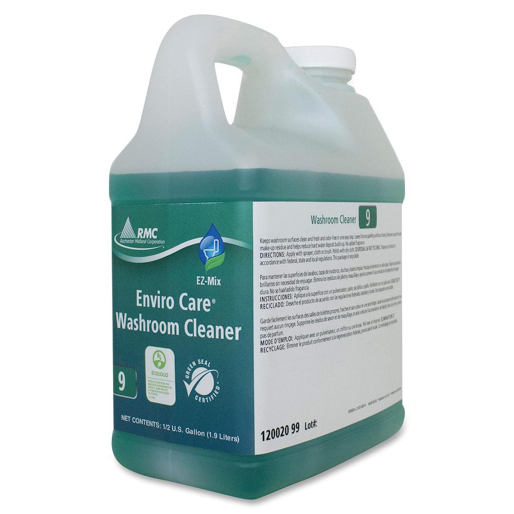 RMC Enviro Care Washroom Cleaner - For Multipurpose - Concentrate - 64.2 fl oz (2 quart) - 4 / Carton - Bio-based, Non-toxic, Phosphate-free - Green. Picture 2