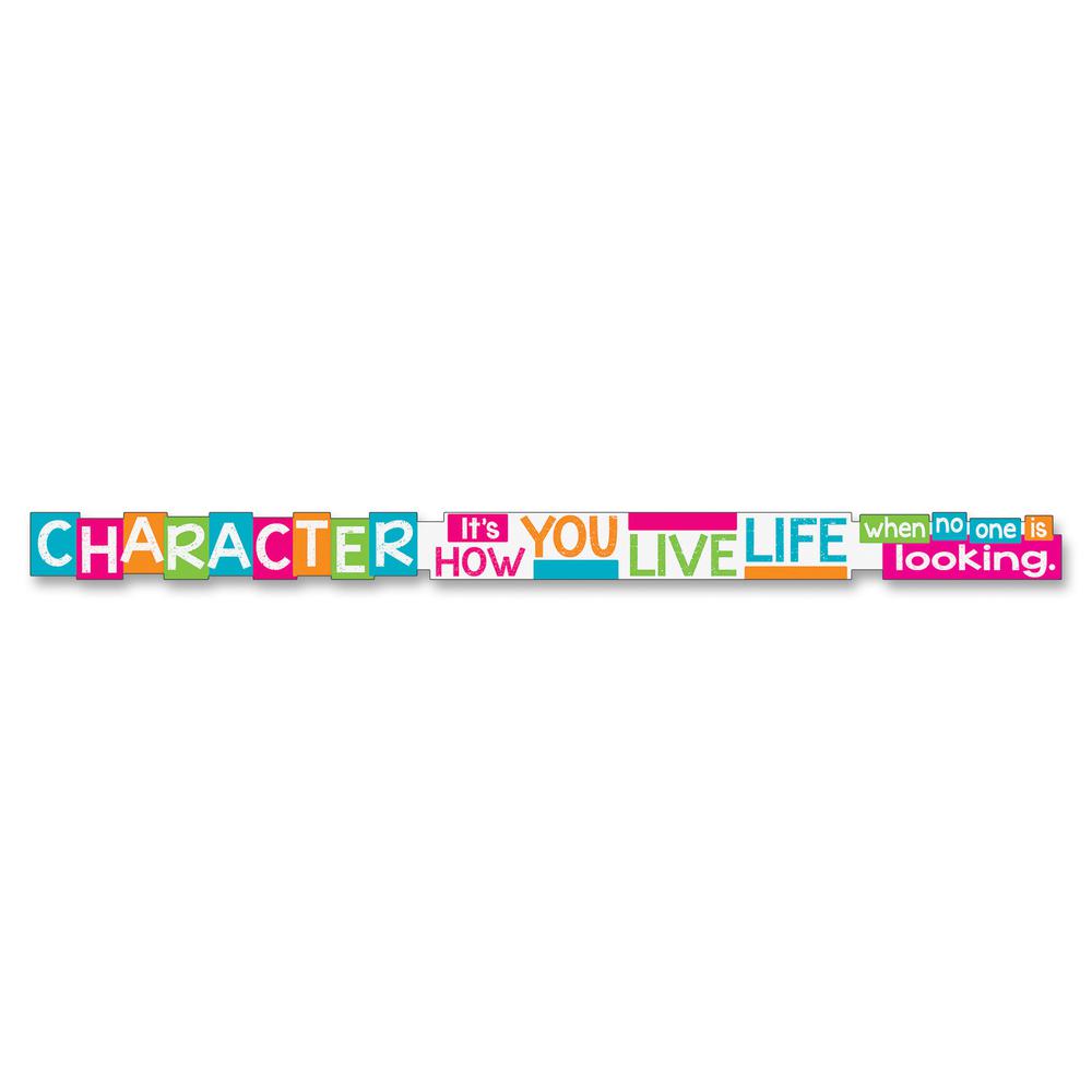 Trend Character It's How You Live Message Banner - 10 ft Width x 0.1" Height - Multicolor. Picture 2