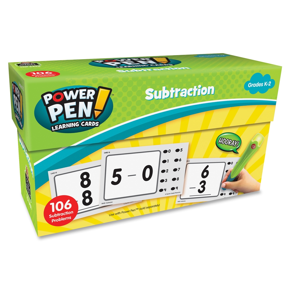 Teacher Created Resources Power Pen Subtraction Cards - Theme/Subject: Learning - Skill Learning: Subtraction - 53 Pieces - 1 Each. Picture 2