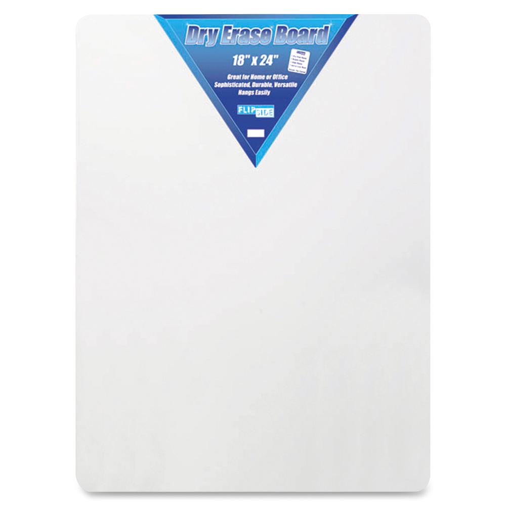 Flipside Unframed Dry Erase Board - 18" (1.5 ft) Width x 24" (2 ft) Height - White Surface - Rectangle - 1 Each. Picture 2