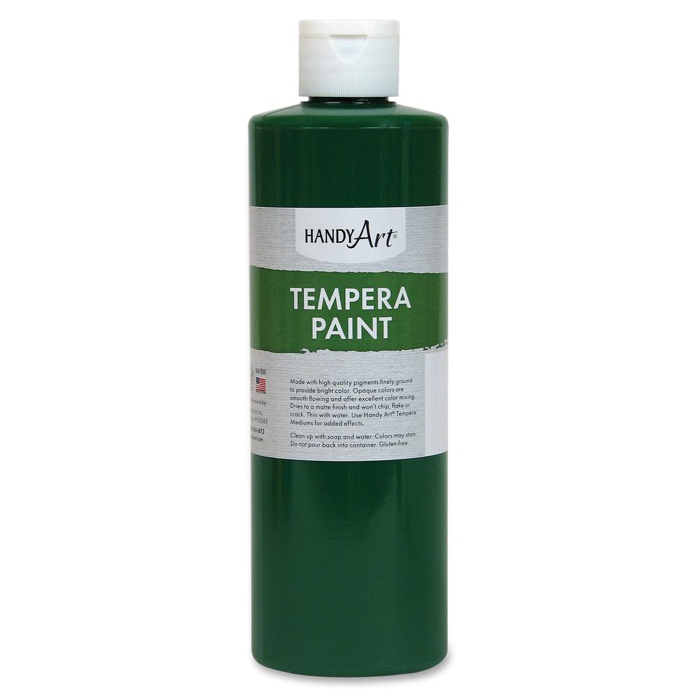 Handy Art 16 oz. Premium Tempera Paint - 16 fl oz - 1 Each - Green. Picture 2