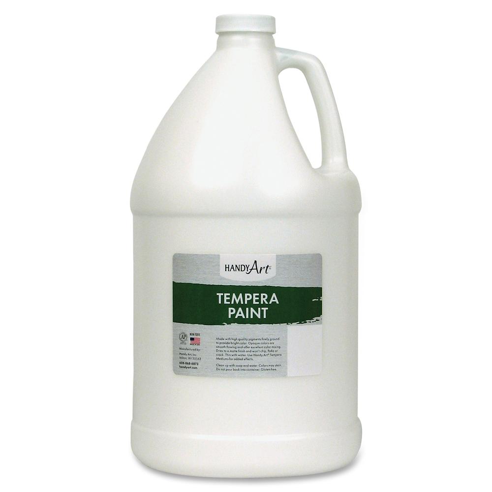 Handy Art Premium Tempera Paint Gallon - 1 gal - 1 Each - White. Picture 2