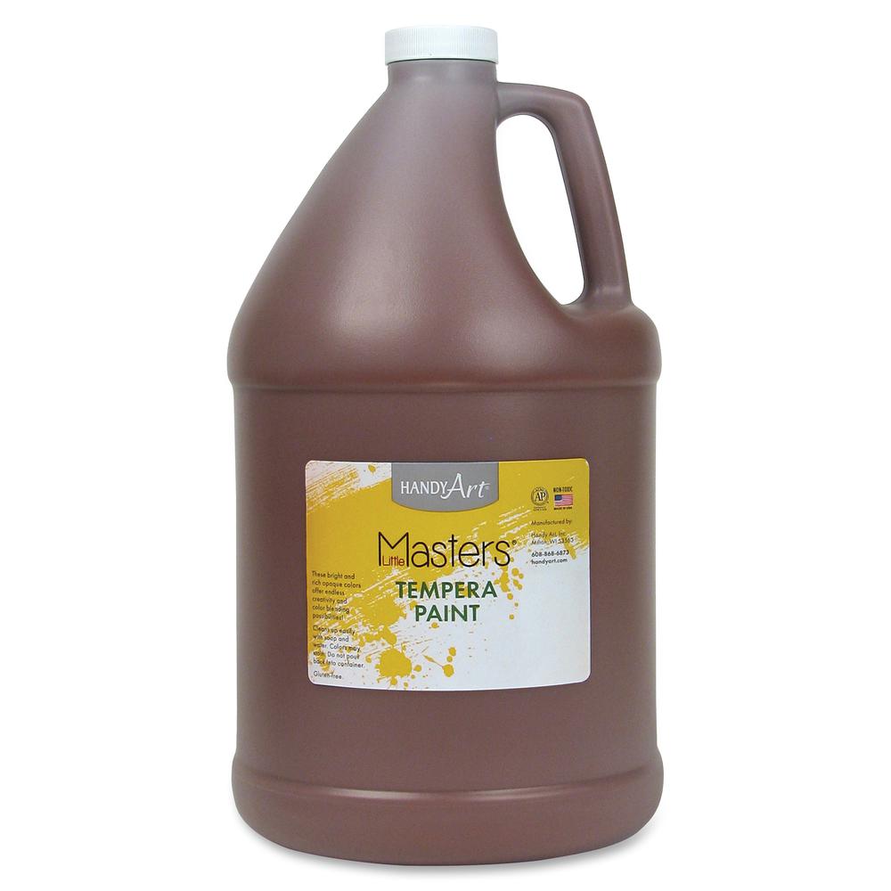 Handy Art Little Masters Tempera Paint Gallon - 1 gal - 1 Each - Brown. Picture 2