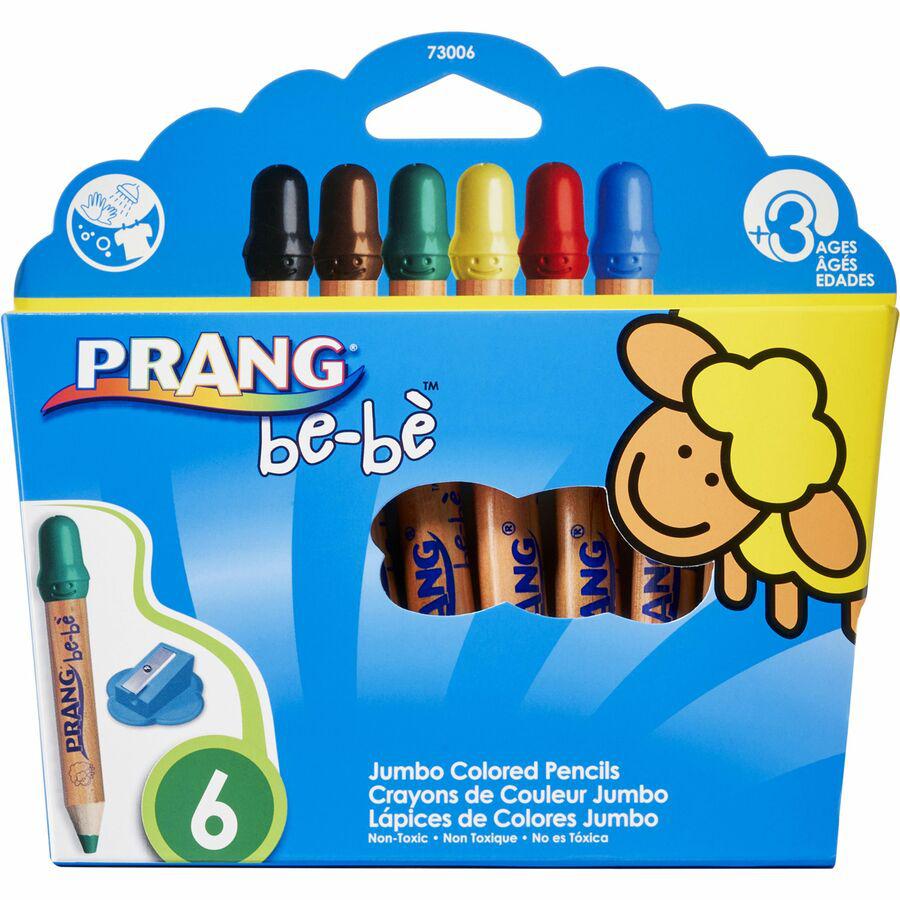 Prang be-be Jumbo Colored Pencils - Assorted Lead - 6 / Set. Picture 6