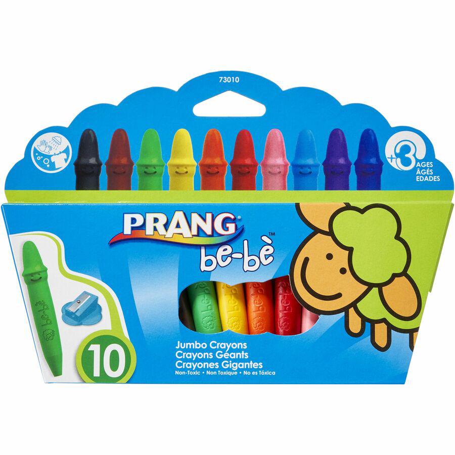 Prang be-be Jumbo Crayons - Assorted - 10 / Set. Picture 7