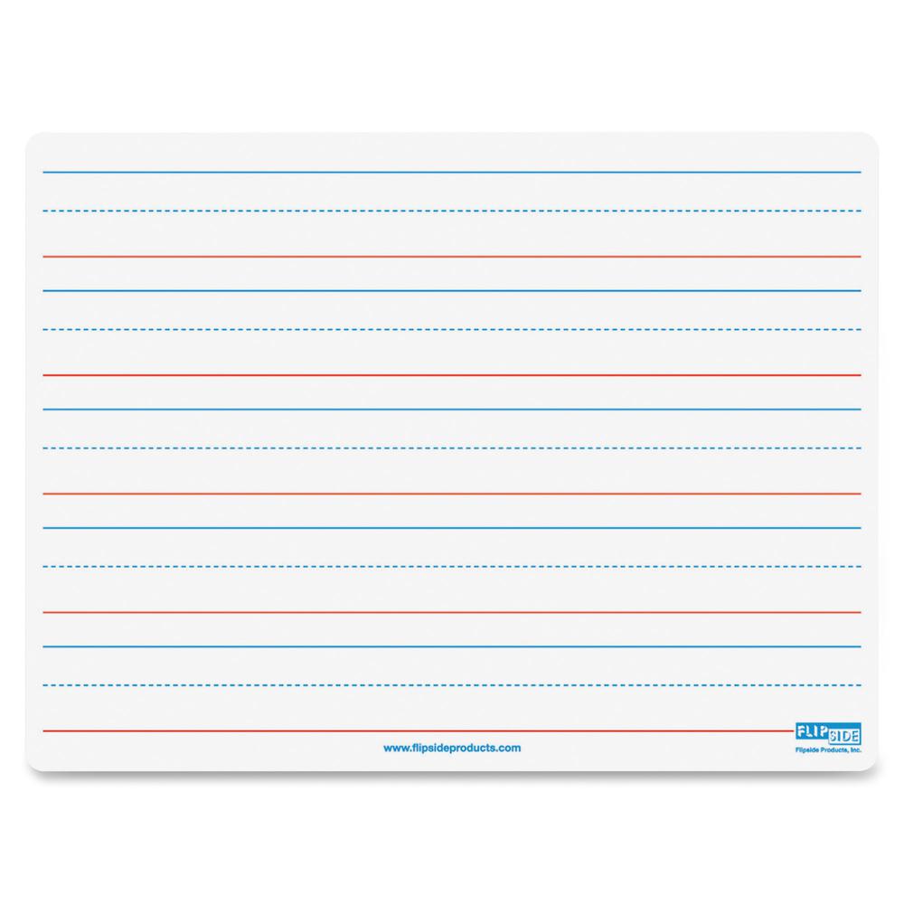 Flipside Double-sided Magnetic Dry Erase Board - 9" (0.8 ft) Width x 12" (1 ft) Height - White Surface - Rectangle - 1 Each. Picture 2