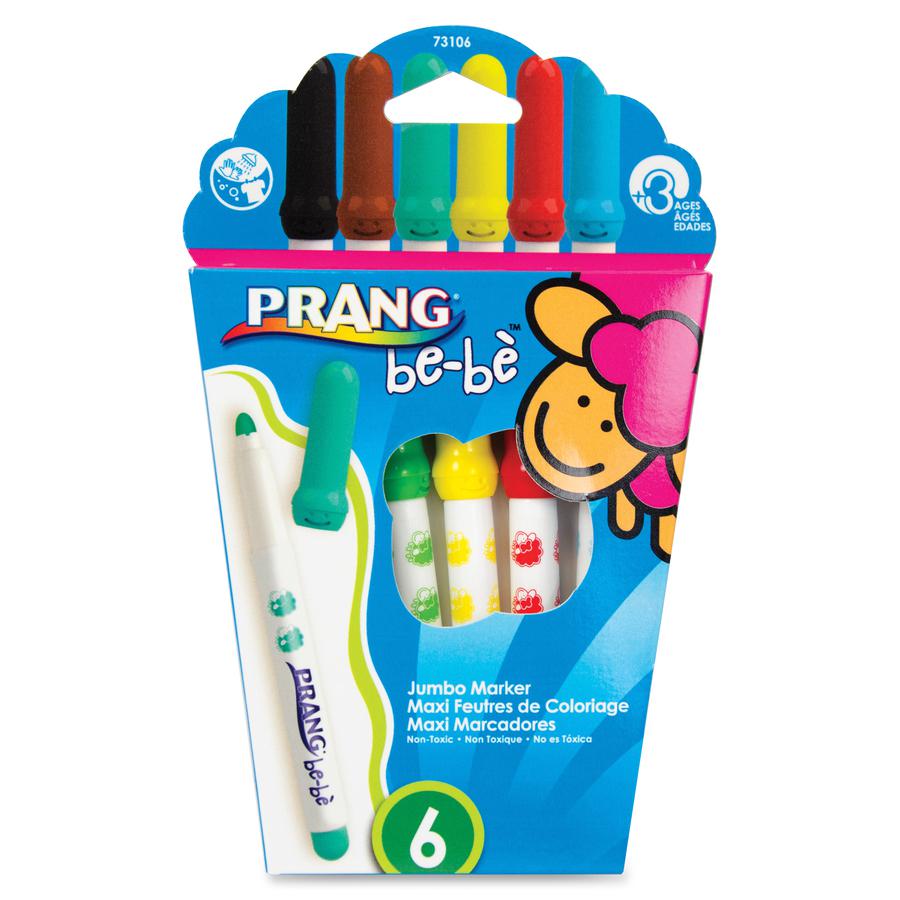 Prang be-be Jumbo Markers - Assorted - 6 / Set. Picture 2