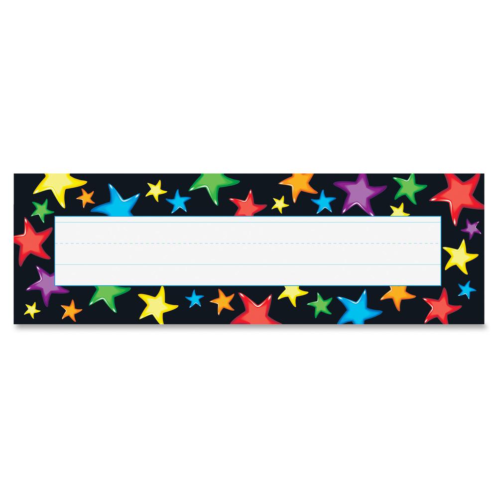 Trend Gel Star Desktop Nameplate - Gel Star - 2.88" Height x 9.50" Width x 9" Length - Multicolor - 36 / Pack. Picture 2