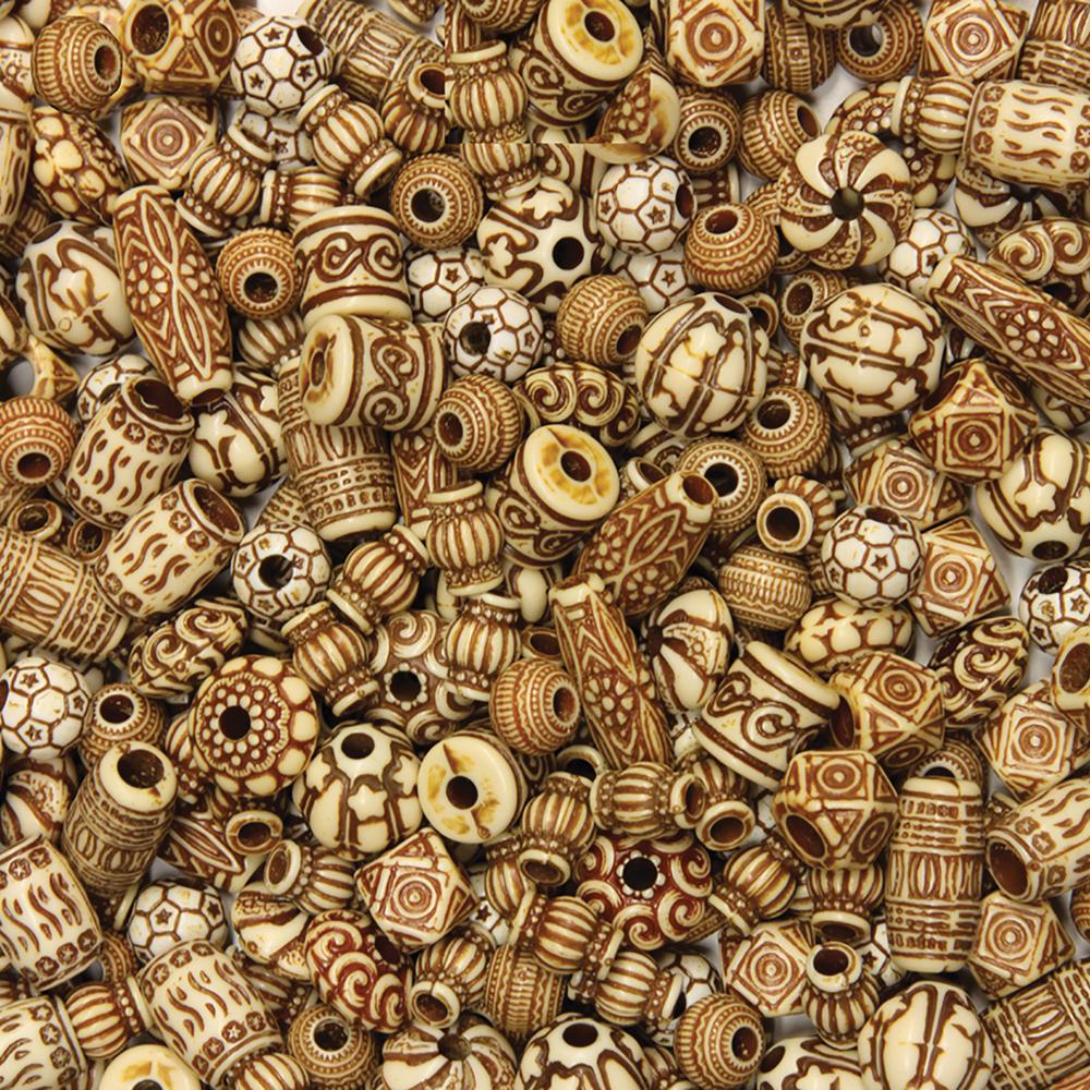 Creativity Street Mixed Bone Beads - Project, Craft - Recommended For 3 Year - 1 / Pack - Assorted. Picture 2
