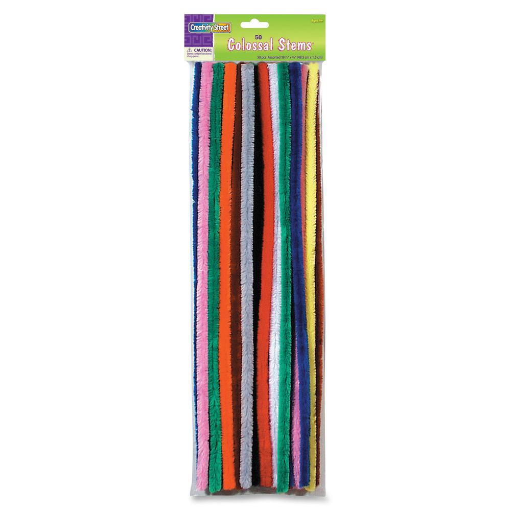 Creativity Street Colossal Stems - Craft Project, School, Decoration x 19.50"Length x 0.6"Diameter - 50 / Pack - Assorted. Picture 2