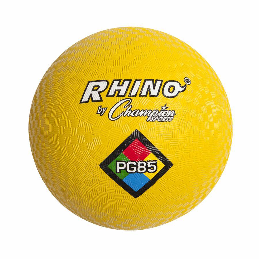 Champion Sports Playground Ball - 8.50" - Nylon - Yellow - 1  Each. Picture 2