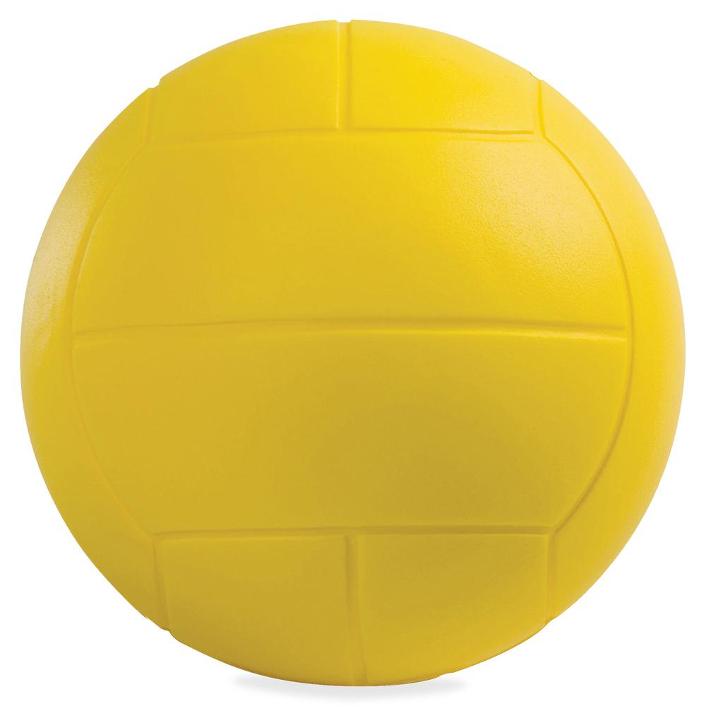Champion Sports Coated High Density Foam Volleyball - 7.50" - High Density Foam (HDF) - Yellow - 1  Each. Picture 2