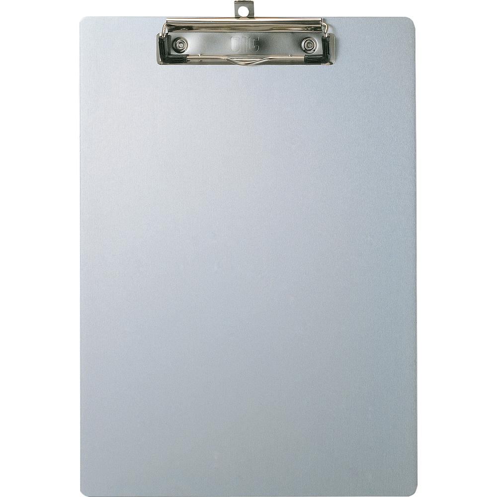 Officemate Aluminum Clipboard - 8 1/2" x 11" - Aluminum - Silver - 1 Each. Picture 4
